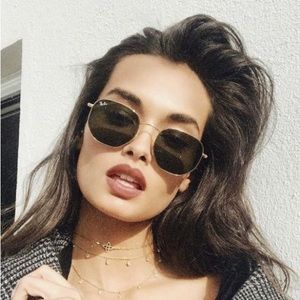 Ray-Ban Hexagonal Flat Black Lenses